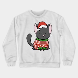 Christmas Sweater Black Cat Crewneck Sweatshirt